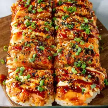 Spicy Salmon Sushi Bake