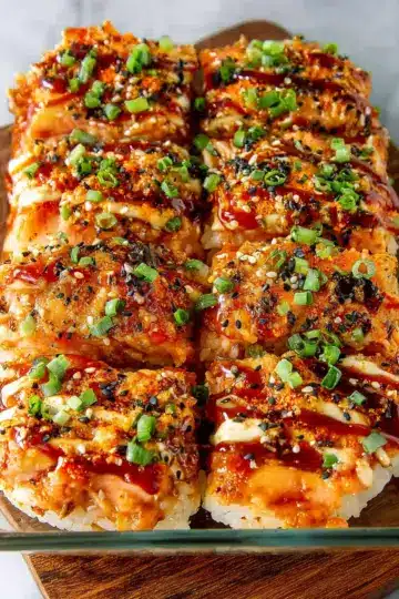 Spicy Salmon Sushi Bake