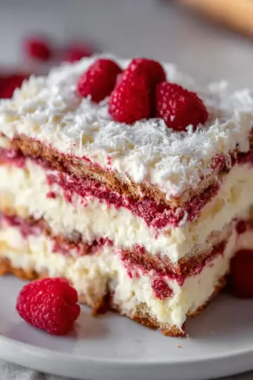 White Chocolate Raspberry Tiramisu