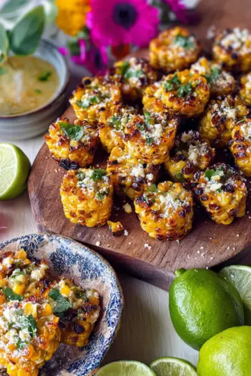 Fire Roasted Mexican Street Corn Bites.