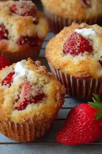 Strawberry Shortcake Muffins