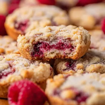 Raspberry Crumble Cookies