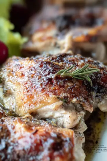 Balsamic Herb Baked Chicken Thighs