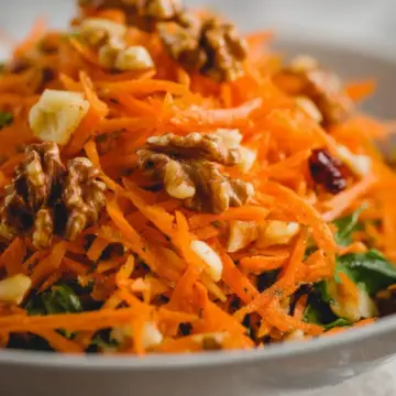 Carrot Apple and Walnut Salad