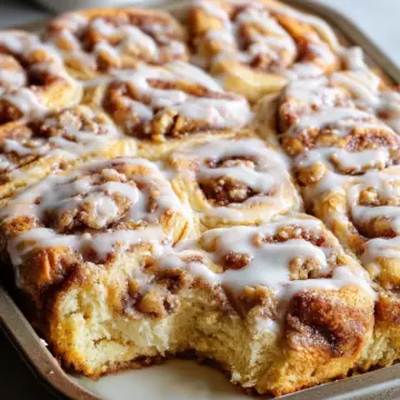 Peach Cobbler Cinnamon Rolls