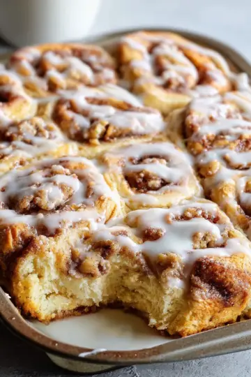 Peach Cobbler Cinnamon Rolls