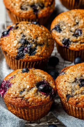 Healthy Blueberry Banana Muffins