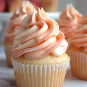 Peach Bellini Cupcakes