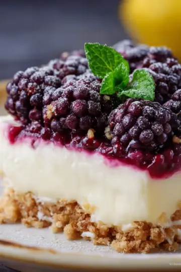 Lemon Blackberry Dessert