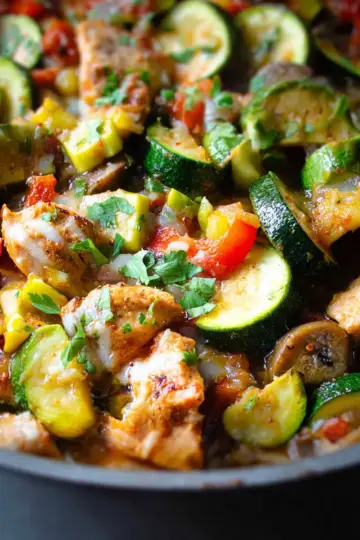 Tex Mex Chicken and Zucchini Recipe