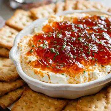 Easiest Pepper Jelly Cheese Dip