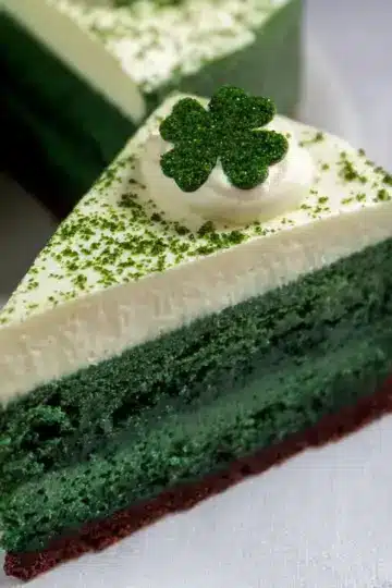 Green Velvet Cheesecake Cake
