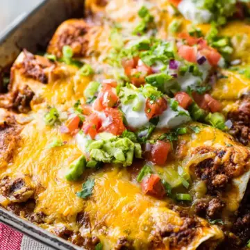 Easy Ground Beef Enchiladas