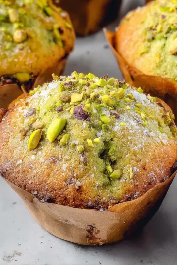 Easy Bakery-Style Pistachio Muffins