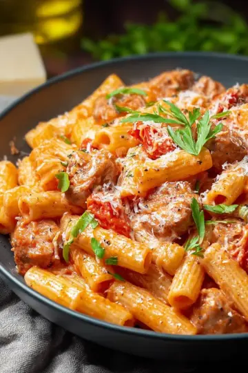 Creamy Sausage and Tomato Pasta