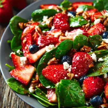 15-Minute Strawberry Spinach Salad