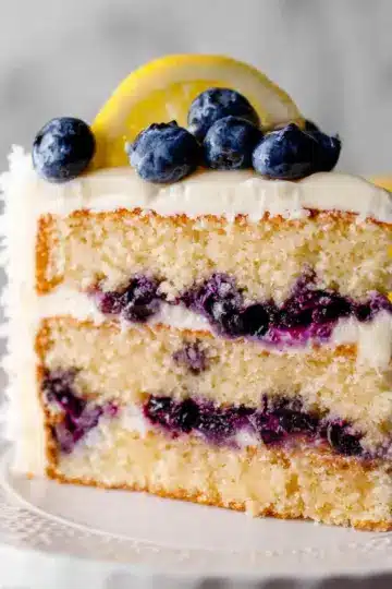 Lemon Blueberry Layer Cake