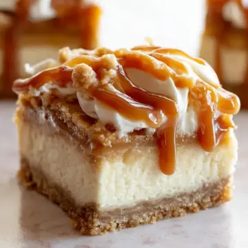 Caramel Apple Cheesecake Bars