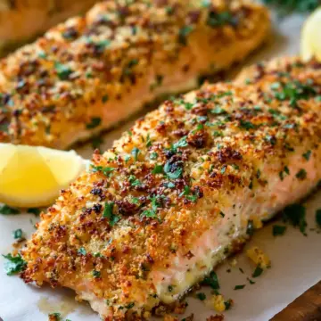 Baked Parmesan Crusted Salmon