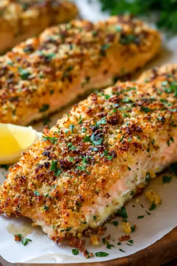Baked Parmesan Crusted Salmon