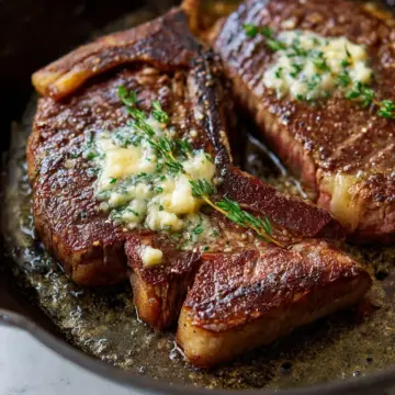 Pan Seared Steak with Garlic Butter