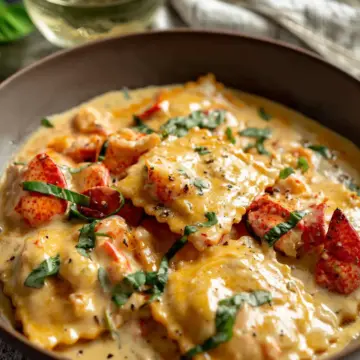 Easy Lobster Ravioli Cream Sauce