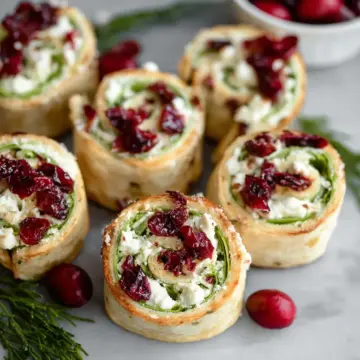 Cranberry Feta Pinwheels