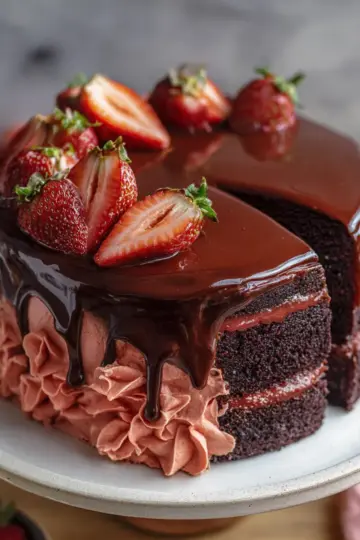 Chocolate Strawberry Cake
