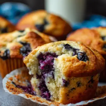 Greek Yogurt Blueberry Muffins