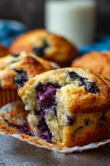 Greek Yogurt Blueberry Muffins