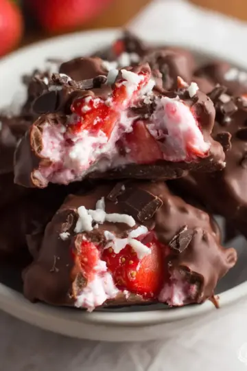 Chocolate Strawberry Yogurt Clusters
