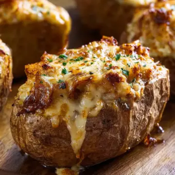 Cheesy French Onion Baked Potatoes