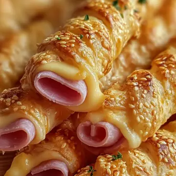 Irresistible Ham and Cheese Sticks
