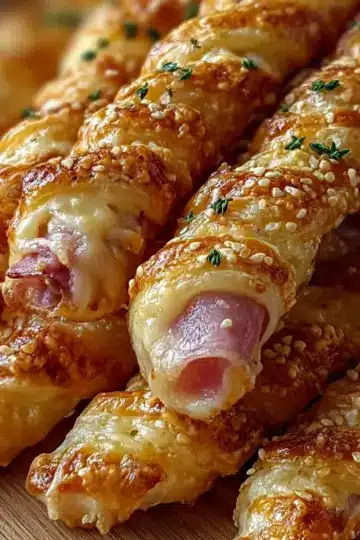 Irresistible Ham and Cheese Sticks