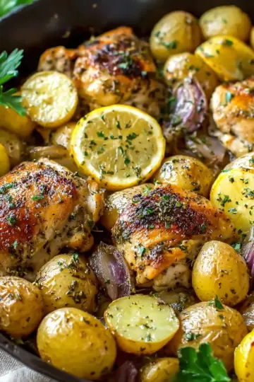 Zesty Lemon Herb Chicken & Potatoes