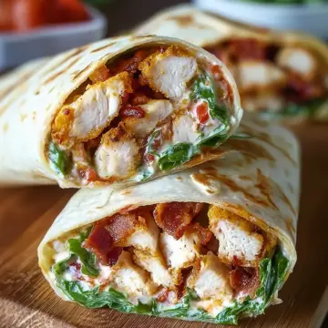 Crispy Chicken Bacon Ranch Wraps