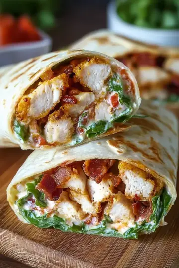 Crispy Chicken Bacon Ranch Wraps