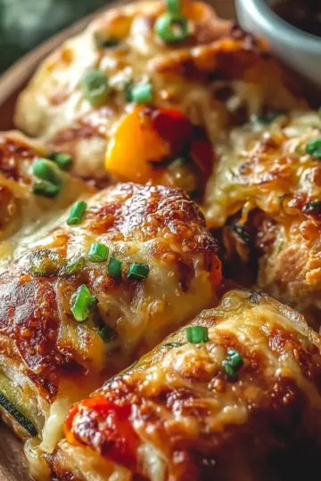 Cheesy Baked Vegetable Rolls