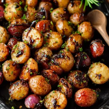 Honey Balsamic Roasted Baby Potatoes
