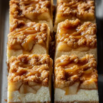 Apple Cheesecake Bars