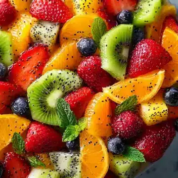 Easy Fruit Salad with Orange Poppy Seed Dressing Bliss