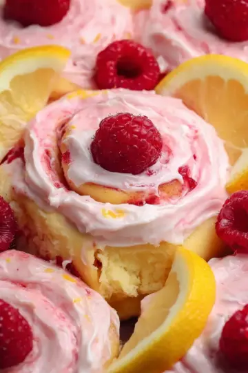 Lemon Raspberry Rolls