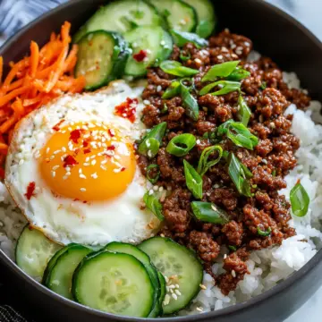 Quick & Easy Korean Ground Beef Bowl