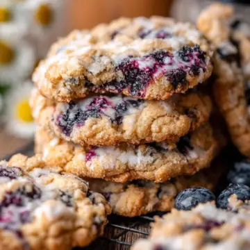 Blueberry Coffee Cake Cookies
