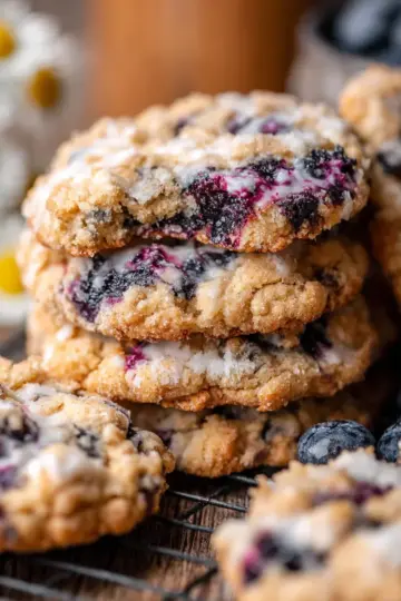 Blueberry Coffee Cake Cookies