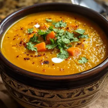 Easy Curried Carrot and Lentil Soup