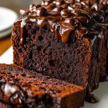 Hot Fudge Brownie Bread