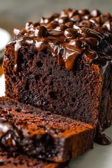 Hot Fudge Brownie Bread