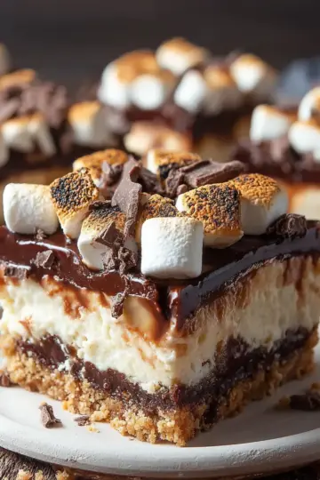 S’mores Cheesecake Bars