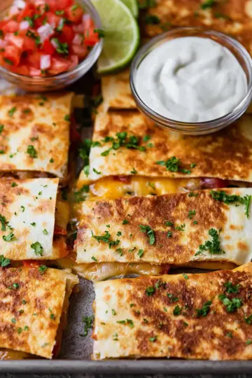 Sheet Pan Quesadillas